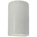 Ambiance 9 1/2"H Matte White Perfs Closed ADA Wall Sconce