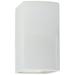 Ambiance 13 1/2"H Gloss White Ceramic Outdoor Wall Sconce