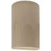 Ambiance 12 1/2"H Brown Crackle Cylinder Closed Wall Sconce