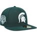 Men's New Era Green Michigan State Spartans Patch 59FIFTY Fitted Hat