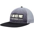 Men's Colosseum Black/Gray Army Black Knights Snapback Hat