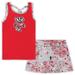Girls Toddler Colosseum Red/Gray Wisconsin Badgers Sweet Pea Tank Top and Skort Set