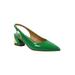 Wide Width Women's Shayanne Slingback Pump by J. Renee in Green (Size 7 1/2 W)