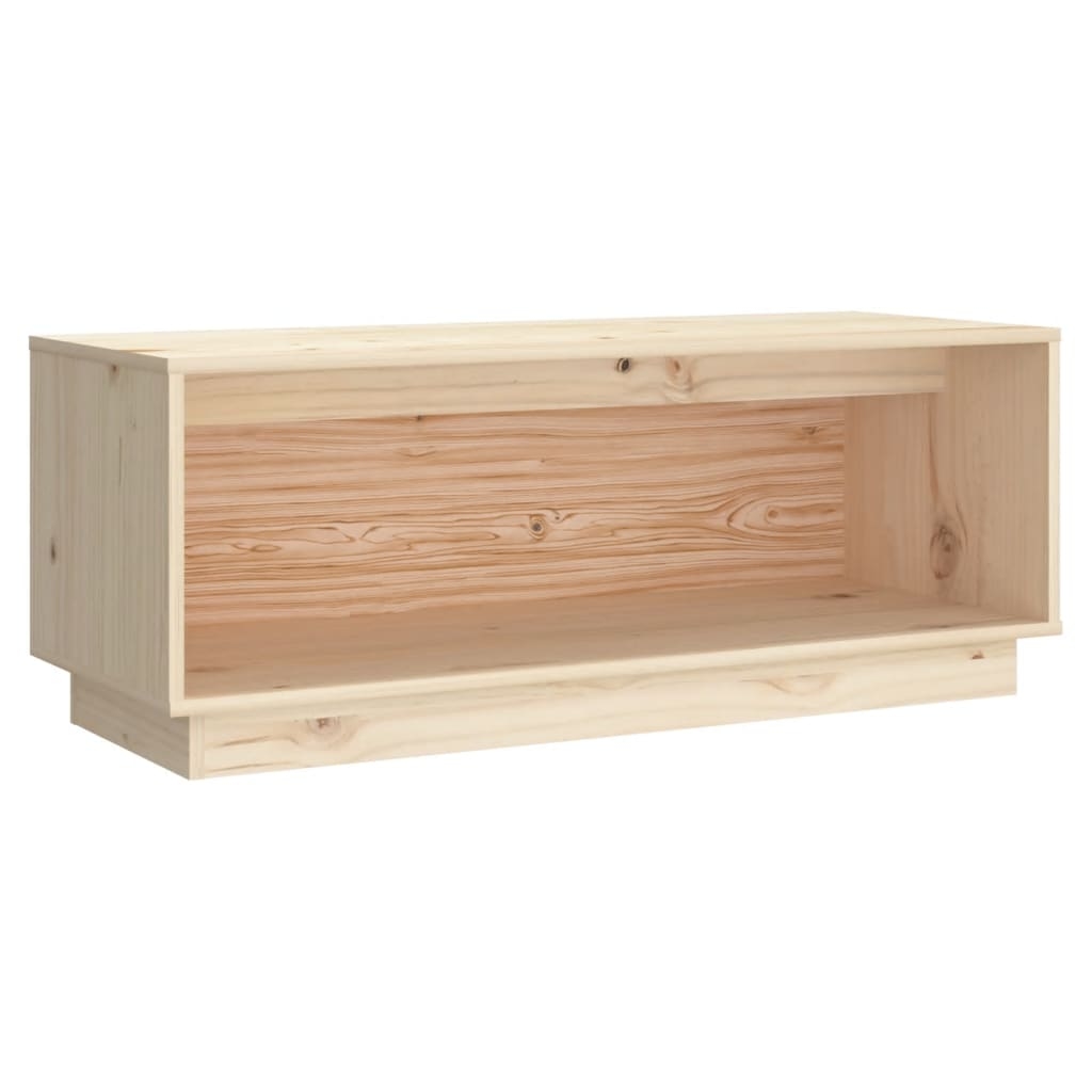 vidaXL TV-Schrank 90x35x35 cm Massivholz Kiefer Image