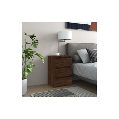 vidaXL Nachttisch Braun Eichen-Optik 40x35x62,5 cm Holzwerkstoff