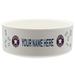 White Houston Astros 20oz. Personalized Pet Bowl