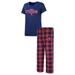 Women's Concepts Sport Navy/Red Minnesota Twins Badge T-Shirt & Pajama Pants Sleep Set