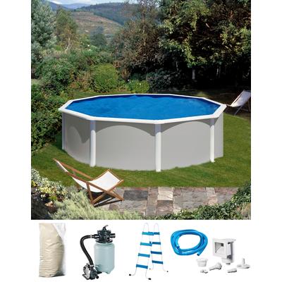 Rundpool KONIFERA "MALAGA 1", grau, H:120cm Ø:460cm, Schwimmbecken, Höhe 120 cm, in versch. Größen Image