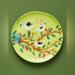 Anthropologie Dining | Anthropologie Scenic Woodland Forest Birds Stoneware Dessert Plate | Color: Brown/Green | Size: Os