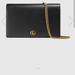 Gucci Bags | Gucci Gg Marmont Leather Mini Chain Bag | Color: Black | Size: Os