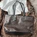 Coach Bags | Coach Large Zip-Top Tote Bag.Gold Hardware, 6pockets, Duster,Excellent Condition | Color: Black/Brown | Size: 14” Wide Base X 12”High X 6.5”, 19” Across Top