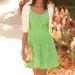 Lilly Pulitzer Dresses | Lilly Pulitzer Posey Daisy Lane Green Fit And Flare Dress 6 | Color: Green | Size: 6
