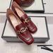 Gucci Shoes | Gucci Zuni Interlocking Logo Leather Pump | Color: Brown/Red | Size: 7.5