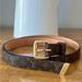 Louis Vuitton Accessories | Authentic Louis Vuitton Monogram Belt Size 80 | Color: Brown | Size: 80/32