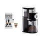 De'Longhi Active Espresso Siebträger ECP 33.21.W – weiß & ROMMELSBACHER Kaffeemühle EKM 200 – aromaschonendes Scheibenmahlwerk, 110 Watt, schwarz