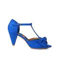 Joe Browns Damen Peep-Toe-Schuhe mit Schleife vorne, T-Steg, Sandalen Pumps, blau, 41 EU