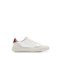 BOSS Herren Baltimore Tenn Lowtop Sneakers aus Leder und Veloursleder Weiß 46 Größe 46