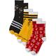 Adidas, X Disney Mickey Mouse Socks 3 Pairs, Socken, Schwarz/Besser Scharlach/Fettes Gold, Kxxl, Unisex-Bambino