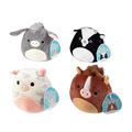 Squishmallow 5" Assorted Single Plush - Receive 1 of 4 Styles - Horse, Pig, Donkey or Goat - Cute and Soft Farm Stuffed Animals Toy - Official Kellytoy- Great Gift for Kids