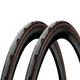 Pair of Continental Grand Prix 5000 S TR Tire 700x25c Tubeless Fold Black/Coffee