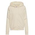 NIKE DQ5471-113 W NSW CLUB FLC FZ HOODIE STD Sweatshirt Women's Coconut Milk And Black Size L