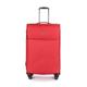 Stratic Light + Suitcase Soft Shell Travel Suitcase Trolley Suitcase Hand Luggage, TSA Suitcase Lock, 4 Wheels, Expandable, red, 79 cm, L