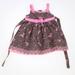 Pre-owned BlueBeri Boulevard Girls Brown | Pink Polka Dot Dress size: 12 Months