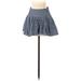 Tommy Girl by Tommy Hilfiger Casual Skirt: Gray Polka Dots Bottoms - Women's Size X-Small