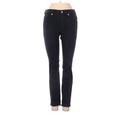 Madewell Jeans - Mid/Reg Rise Skinny Leg Denim: Black Bottoms - Women's Size 24 Petite - Black Wash