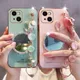 Coque de téléphone avec bande de poignet pour iPhone Corée 3D Bling Placage miroir iPhone 12 Pro