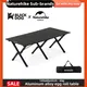 Naturehike-Blackdog Table de Camping en Plein Air en Alliage d'Aluminium Egg Roll Table Portable
