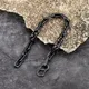 MKENDN – Bracelet en acier inoxydable pour hommes Vintage chaîne noire oxydée Punk moto bijoux