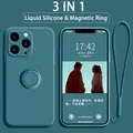 Liquid Silicone Case For iPhone 11 12 13 Pro Max XR XS X Mini 8 7 Plus 6S 6 SE 2020 13 Case Mini