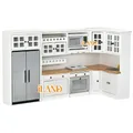 ILAND-Meubles miniatures en bois pour maison de courses modernes cuisine armoires de cuisine