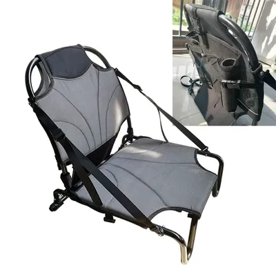 Chaise de pêche en aluminium pour kayak siège à dossier supérieur chaise légère pour bateau