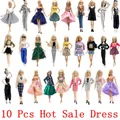 NK – robe de poupée princesse 10 pièces/ensemble robe de soirée pour Barbie vêtements de poupée