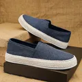 PUPUDA-Espadrilles Confortables en Toile pour Homme Chaussures d'Été Mocassins à Enfiler