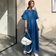 JOHNMOB-Robe imprimée à manches volantées pour femme style coréen col rond simple nouvelle