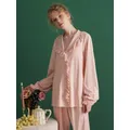 Pyjama Vintage en coton et dentelle douce pour femmes ensemble de vêtements de nuit princesse