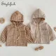 Veste élégante à manches longues pour bébé imprimé mode unisexe sweat à capuche protection