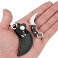 Couteau de poche en acier inoxydable outil multi-edc manche en bois porte-clés couteau de poche de