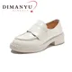 DIMANYU-Mocassins en cuir véritable pour femmes style britannique chaussures de bureau