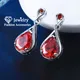 Boucles d'oreilles pendantes rouges pour femmes goutte d'eau cubique bijoux fantaisie meilleurs