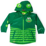 Western Chief Boys' Fritz Raincoat (Size 4T) Green/Frog, Synthetic