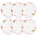 STP Goods Rose Garden Bone China Dessert Plate Set Of 6 Bone China/Ceramic in Pink/White | 7.5 W in | Wayfair 217512