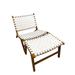 Millwood Pines Markeshia Teak Patio Chair Wood in Brown/White | 26.77 H x 25.59 W x 30.71 D in | Wayfair A270471AD16340DEA20FC59DF809F4E7