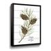 The Holiday Aisle® Happy Holidays Pine Cones - Painting on Canvas in Brown/Green/White | 10 H x 8 W x 2 D in | Wayfair