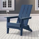 BONOSUKI Patio FoldingAdirondack Chair,Waterproof HIPS,Wide Armrests