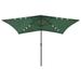 vidaXL Outdoor Umbrella Parasol Sunshade Shelter with LEDs and Steel Pole Sand