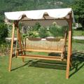 International Caravan Royal Tahiti 3 Seater Patio Swing with Frame and Canopy